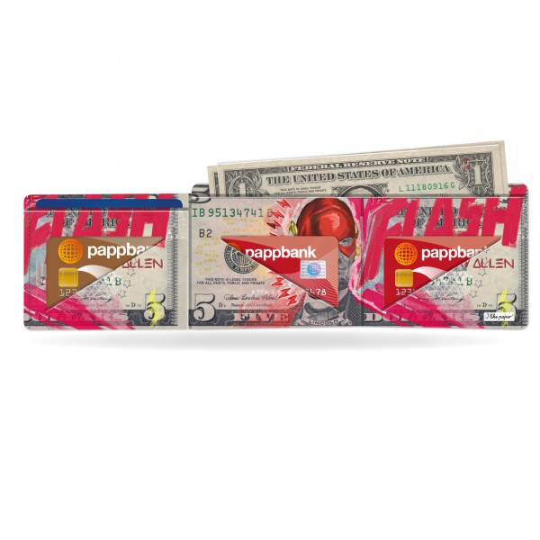 Papírová peněženka Flashlight na karty a peníze