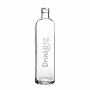 Skleněná láhev na pití 300 ml pískované logo