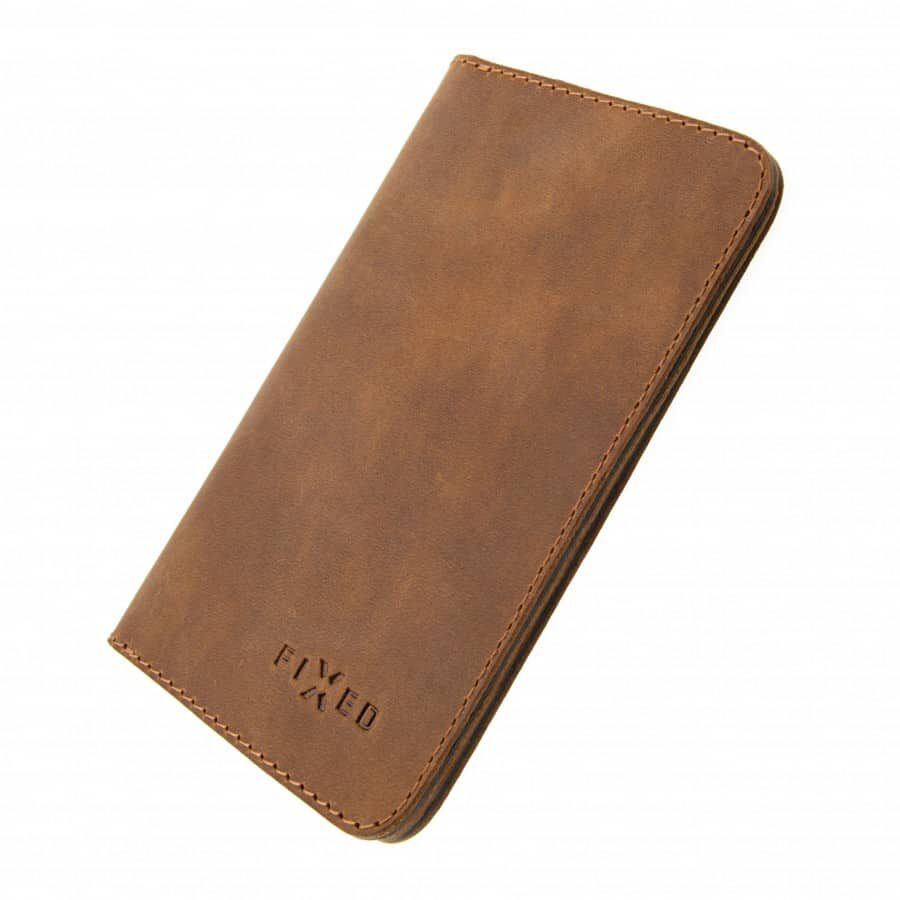 hnědá Cestovní kožená peněženka Fixed Smile Wallet XL