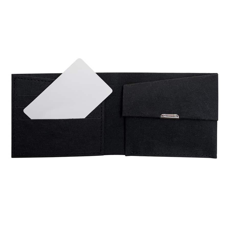 Papírová peněženka Bewooden černá klasická