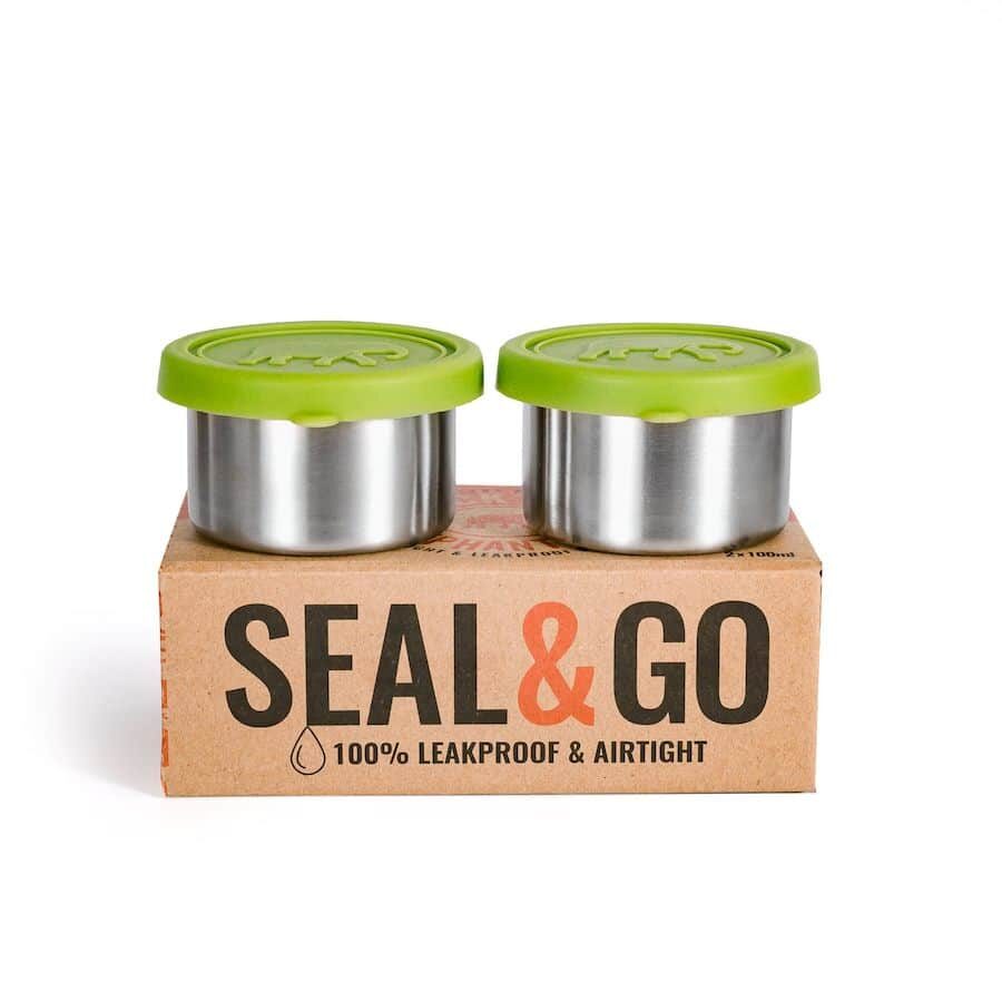 Těsnící svačinové plechovky Seal & Go Duo Elephant Box