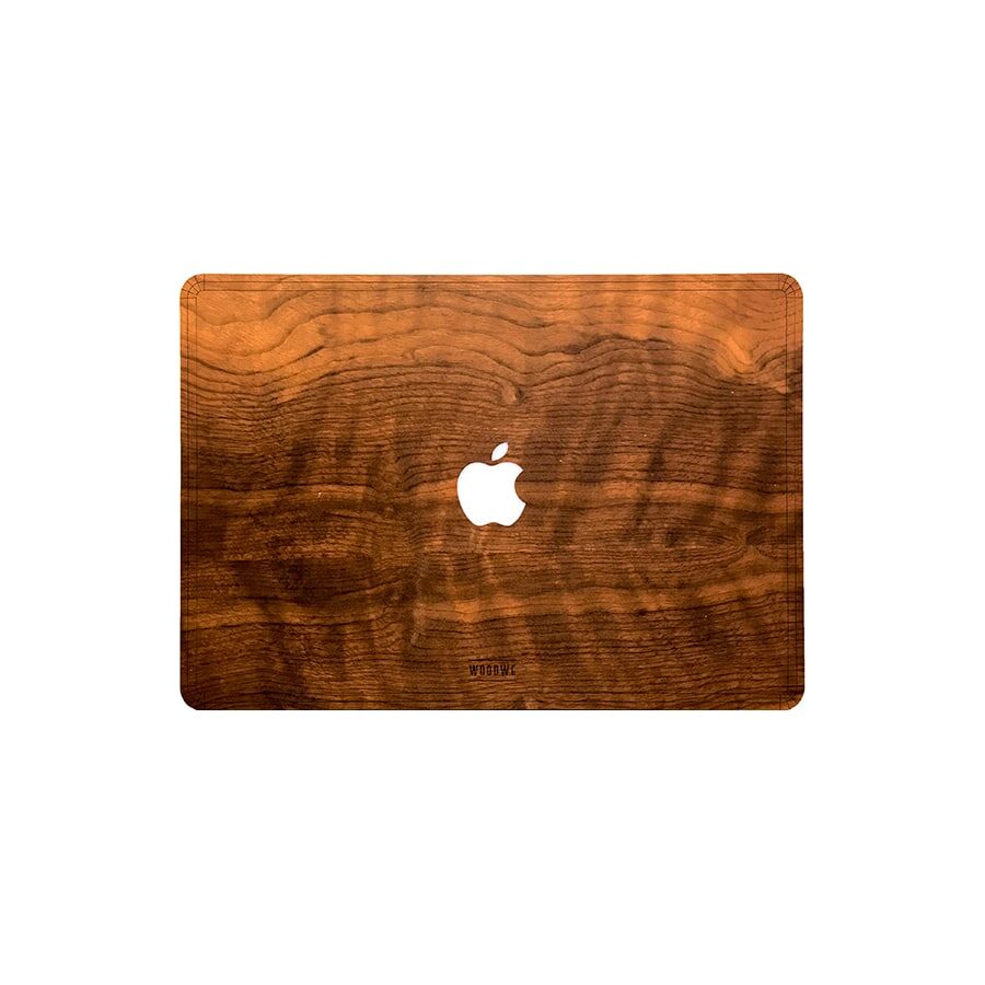 přírodní dřevěná ochrana macbooku
