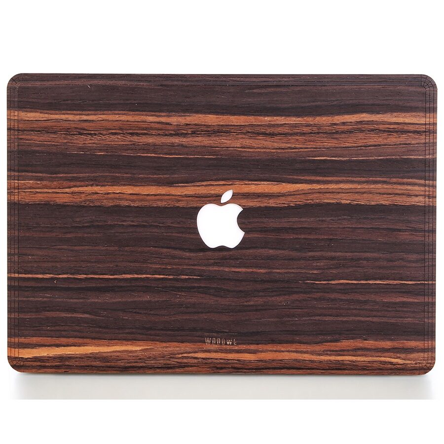Krycí fólie na Macbook z pravého dřeva WoodWe z ebonového dřeva