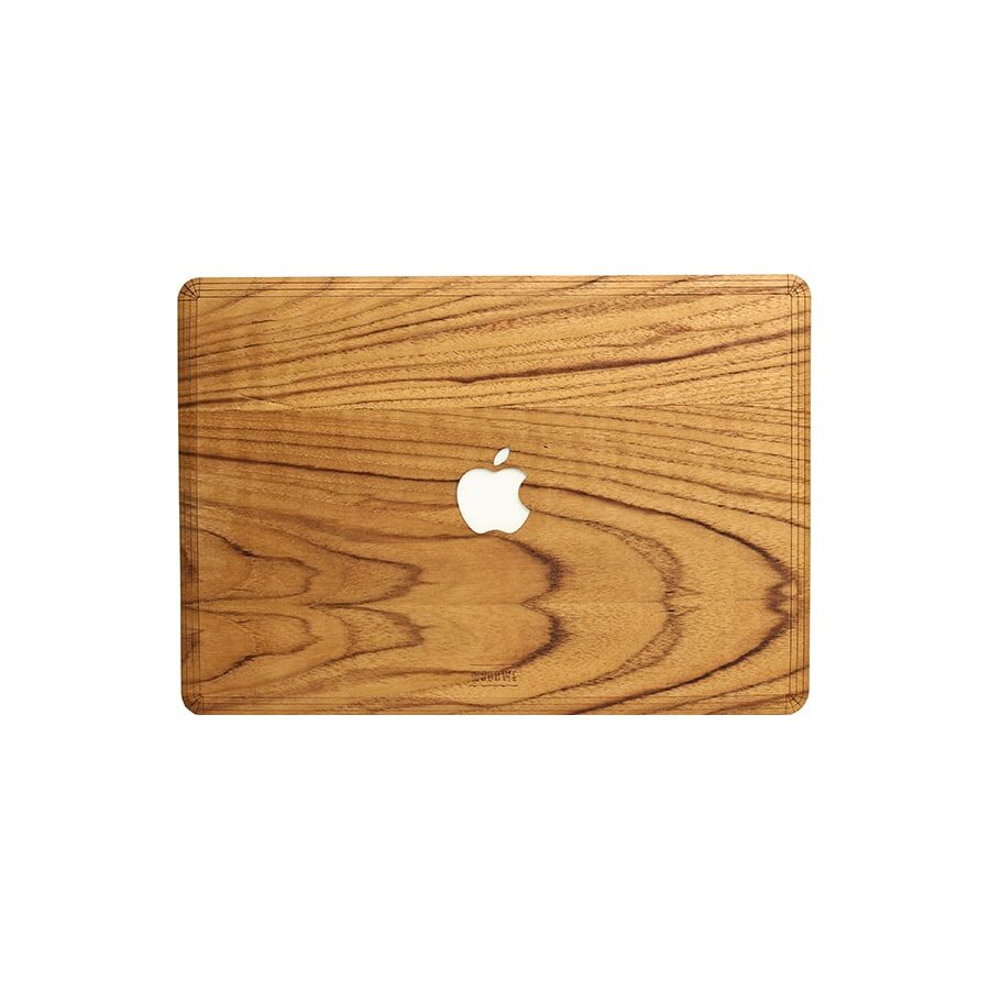 Krycí fólie na Macbook z pravého dřeva WoodWe teak