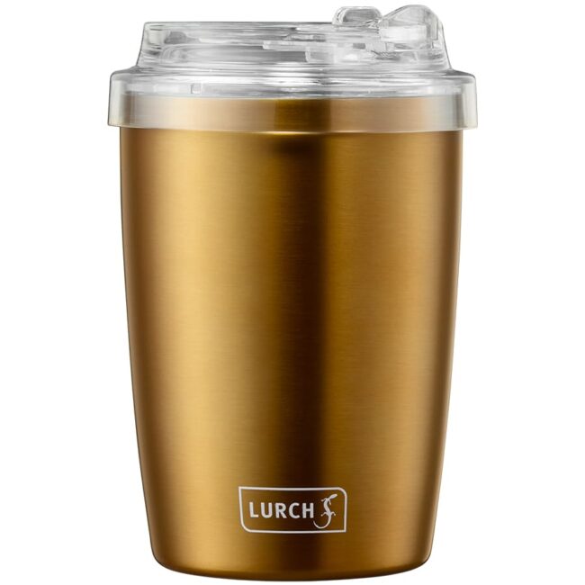 Nerezový termohrnek na kávu Lurch 300/400 ml gold