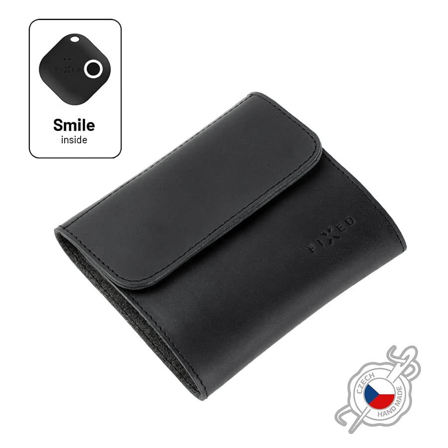 Chytrá pánská kožená peněženka Fixed Classic černá