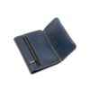modrá fixed minimalistická kožená peněženka