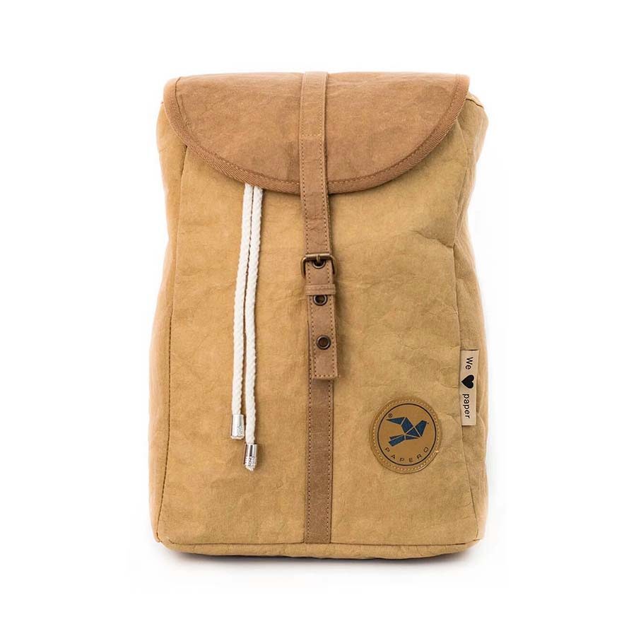 Papírový ruksak Papero Bags Owl hnědý