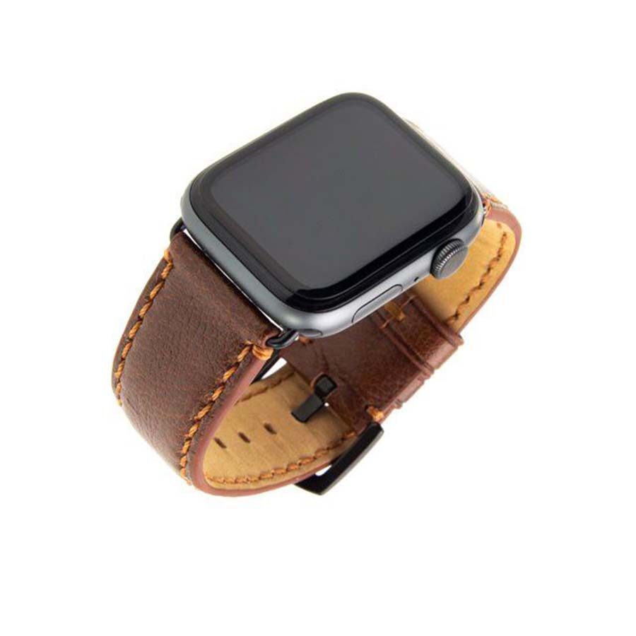 hnědý řemínek na hodinky Apple Watch