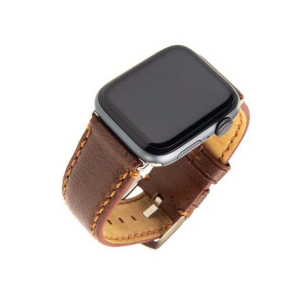 apple watch hnědý kožený pásek