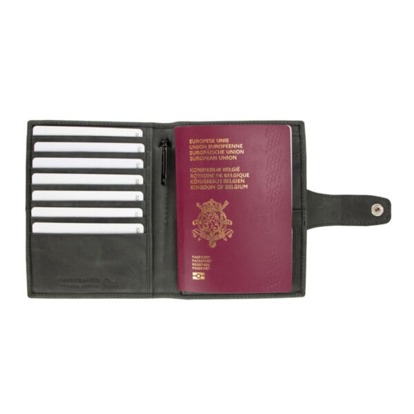AIRTAG PASSPORT HOLDER Brushed Black 5