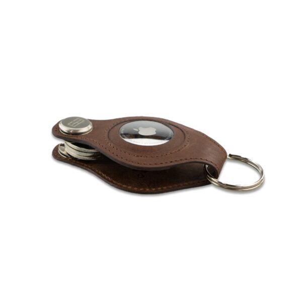 LUSSO AIRTAG KEY HOLDER Brushed Brown 5